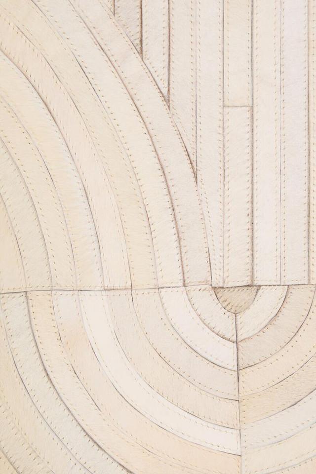 Premier Housewares Bosie Safira Small Natural Hair On Leather Rug