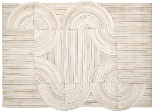 premier housewares Bosie Safira Small Natural Hair On Leather Rug
