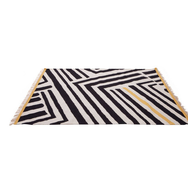 Premier Housewares Bosie Villon Black And White Rug