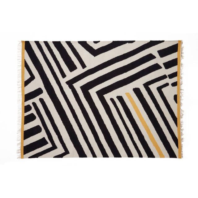 premier housewares Bosie Villon Black and White Rug