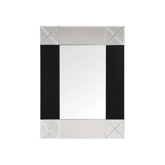premier housewares Boulevard Small Wall Mirror with Black and Bevelled Frame