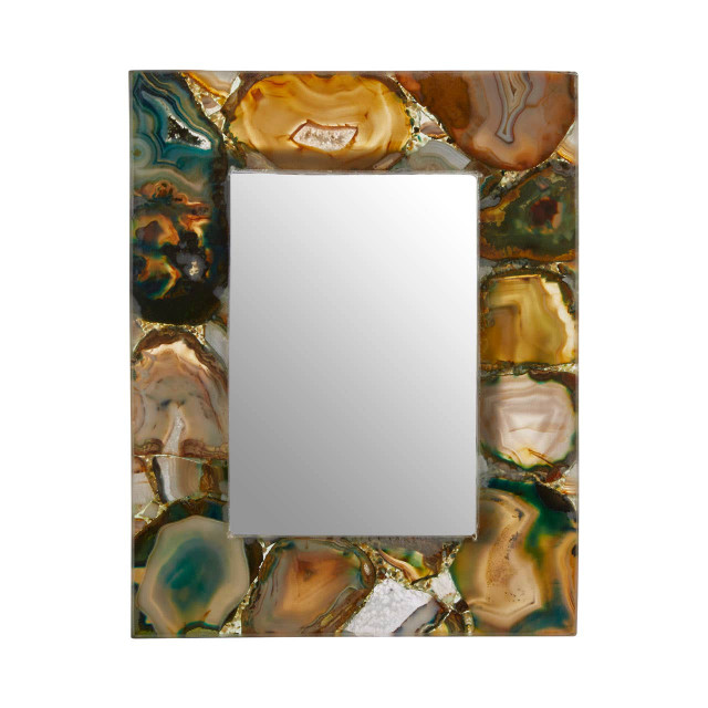 Premier Housewares Bowerbird Large Green Agate 5In X 7In Photo Frame