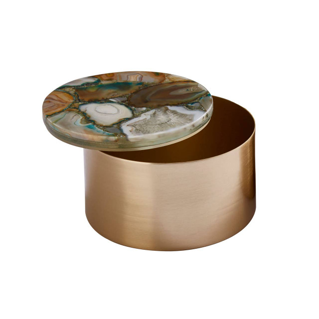 Premier Housewares Bowerbird Large Trinket Box With Agate