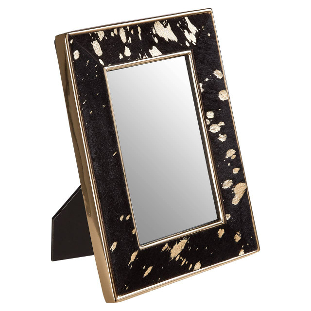 Premier Housewares Bowerbird Small Cowhide 4In X 6In Photo Frame
