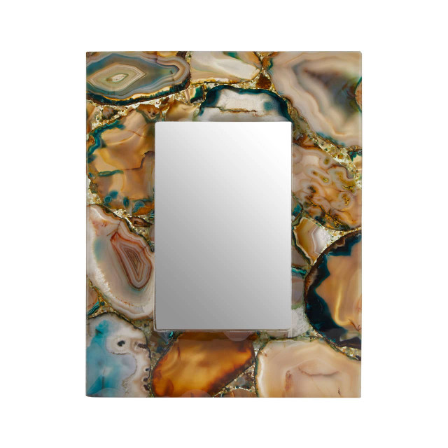 premier housewares Bowerbird Small Green Agate 4In X 6In Photo Frame
