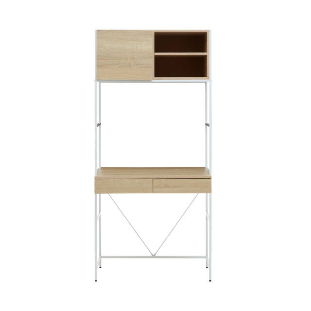 Premier Housewares Bradbury Natural Oak Veneer Effect Desk
