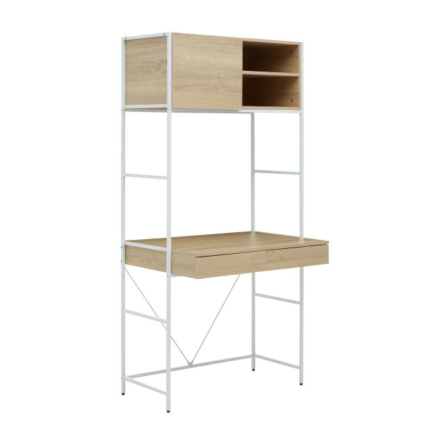 premier housewares Bradbury Natural Oak Veneer Effect Desk