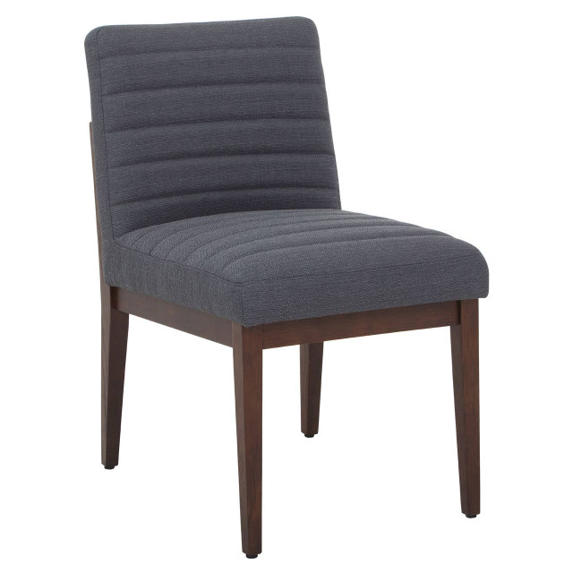 Premier Housewares Brando Charcoal Grey Dining Chair With Oak Legs