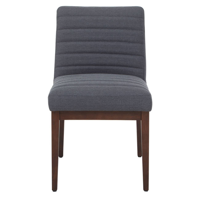 premier housewares Brando Charcoal Grey Dining Chair with Oak Legs