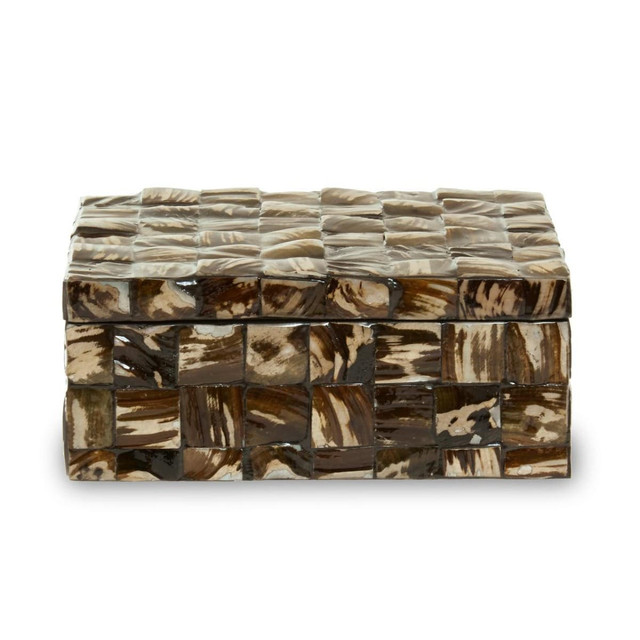Premier Housewares Branna Large Natural Shell Detail Box