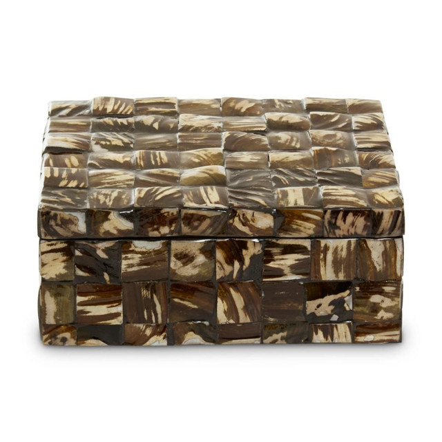 Premier Housewares Branna Large Natural Shell Detail Box