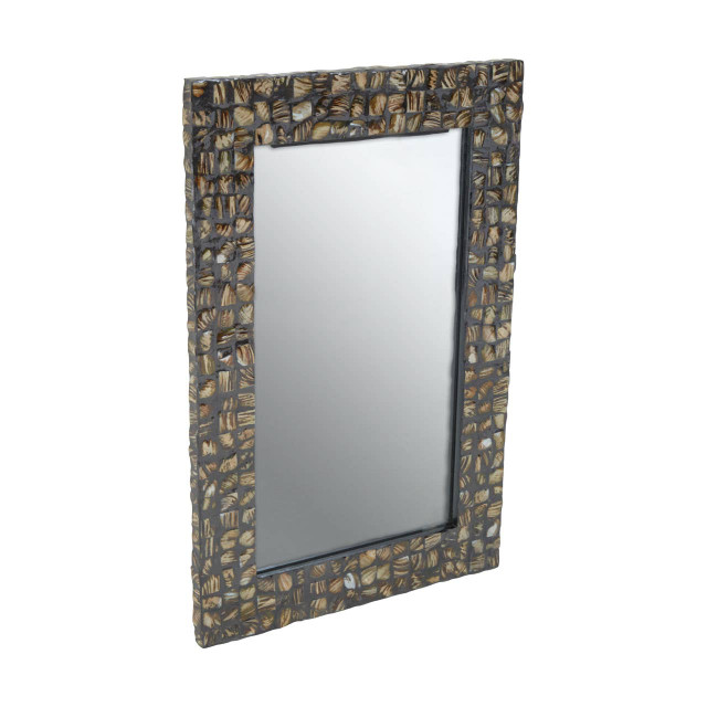Premier Housewares Branna Mother Of Pearl Rectangular Wall Mirror