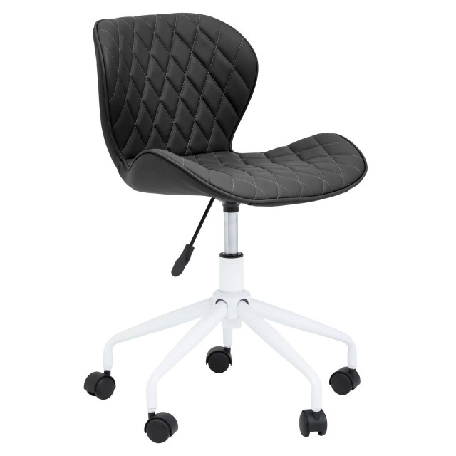 premier housewares Brent Black And White Home Office Chair