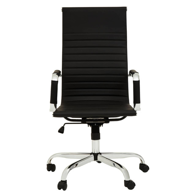 Premier Housewares Brent Black High Back Home Office Chair