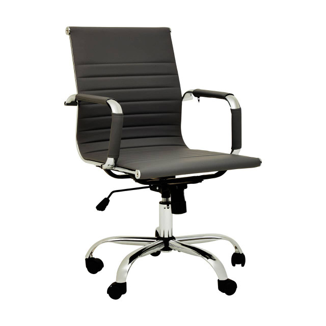 Premier Housewares Brent Black Low Back Home Office Chair