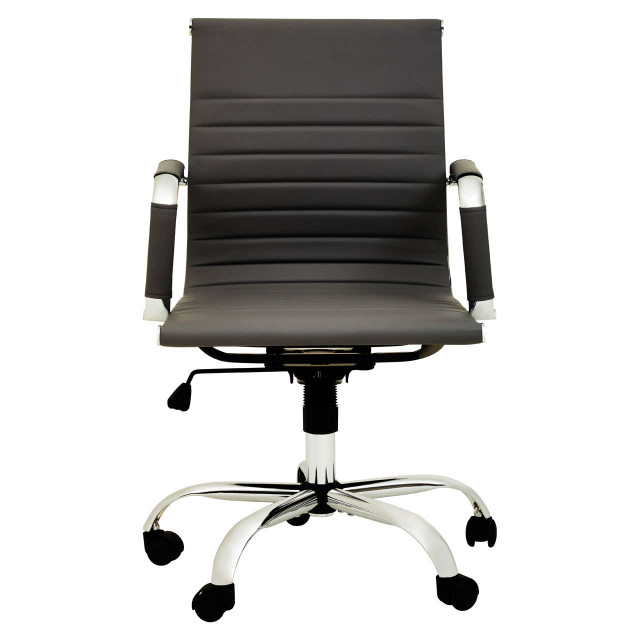 Premier Housewares Brent Black Low Back Home Office Chair