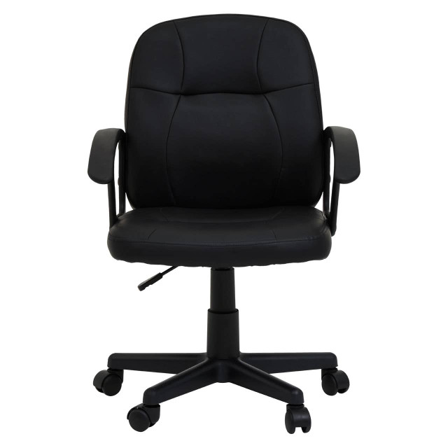 Premier Housewares Brent Black Small Home Office Chair