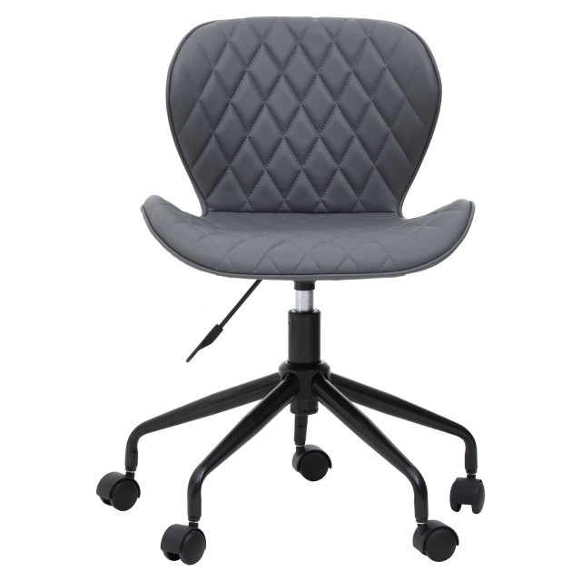Premier Housewares Brent Grey And Black Home Office Chair