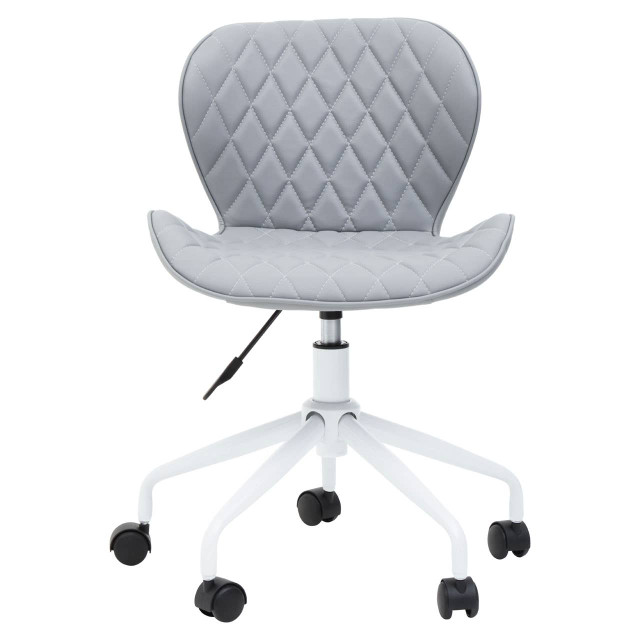 Premier Housewares Brent Grey And White Home Office Chair