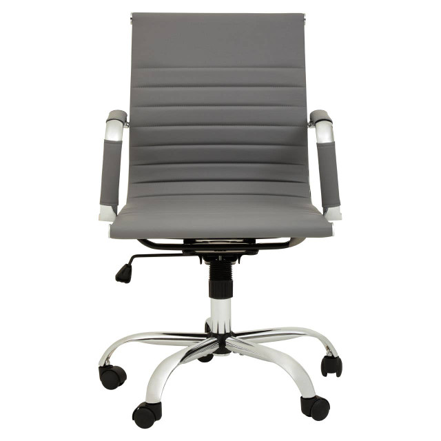 Premier Housewares Brent Grey Low Back Home Office Chair