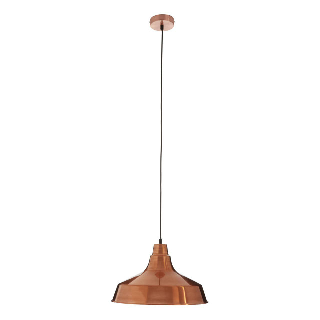 Premier Housewares Brinn Copper Finish Pendant Light