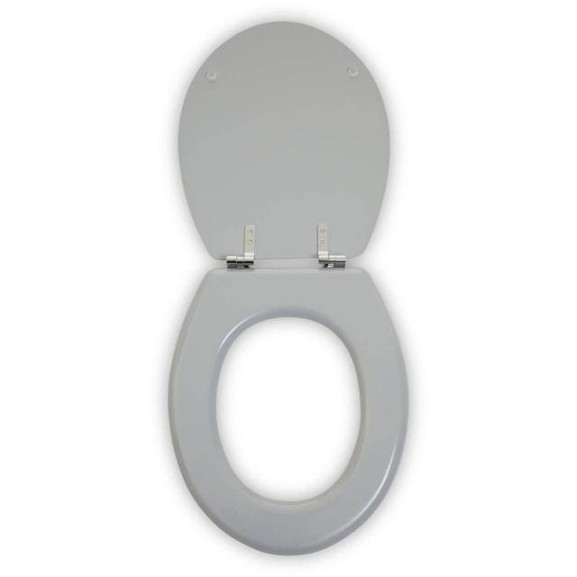 Premier Housewares Brooks Grey Panel Effect Toilet Seat