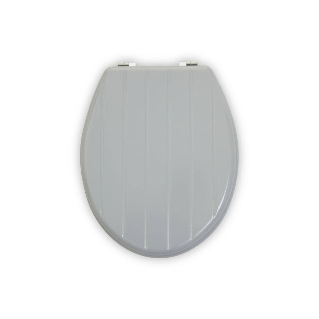 premier housewares Brooks Grey Panel Effect Toilet Seat