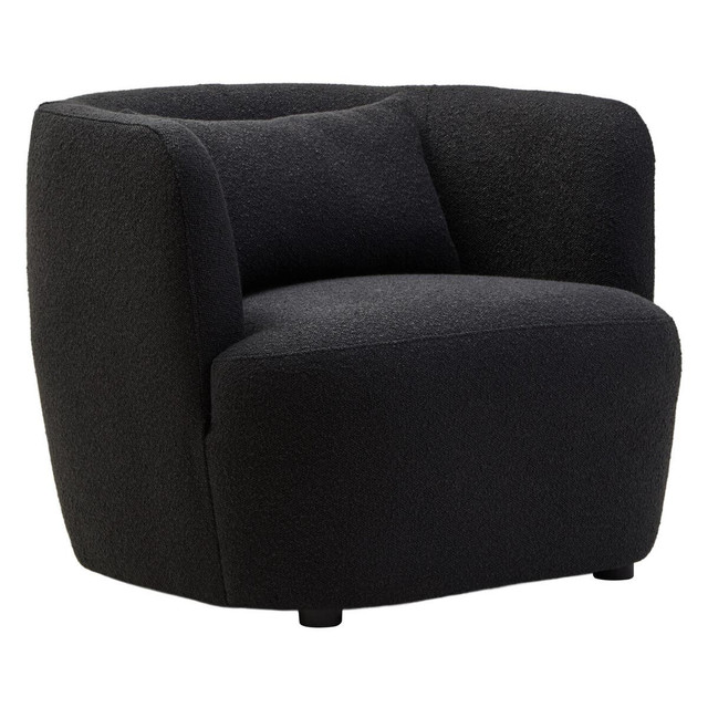 premier housewares Bruge Textured Black Curved Chair