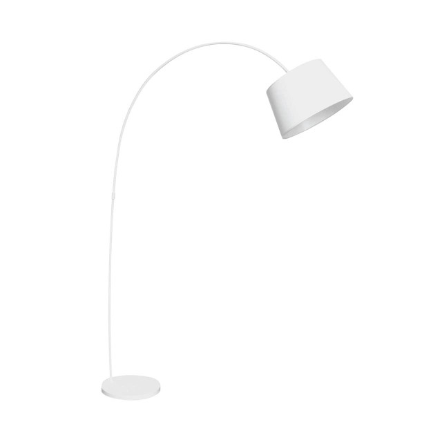 premier housewares Brunswick White Metal Arched Floor Lamp