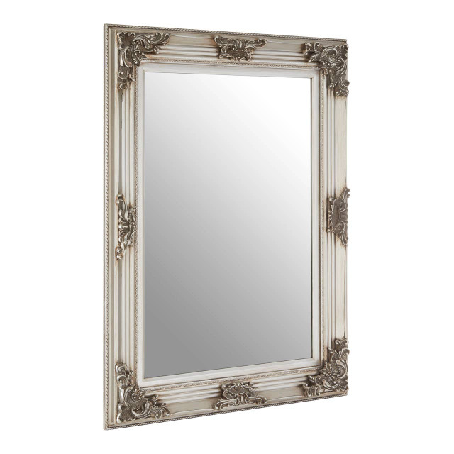 Premier Housewares Brussels Baroque Rectangle Silver Wall Mirror