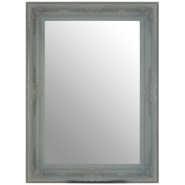 Premier Housewares Brussels Baroque Rectangular Antique Grey Wall Mirror