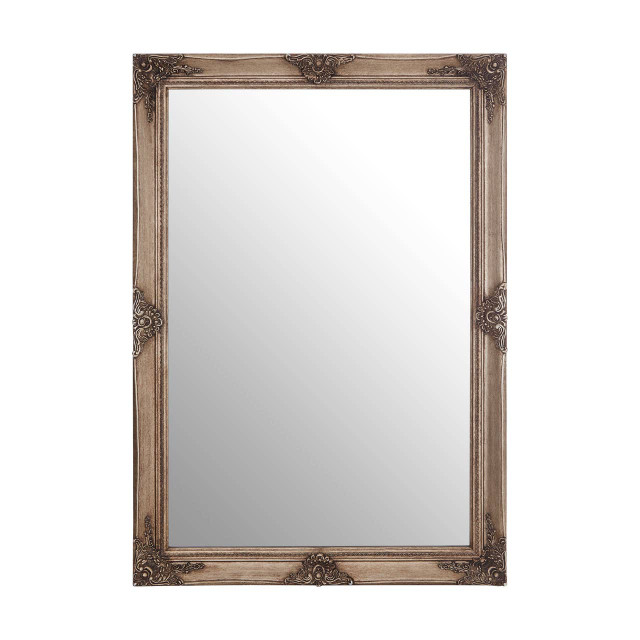Premier Housewares Brussels Baroque Rectangular Gold Wall Mirror