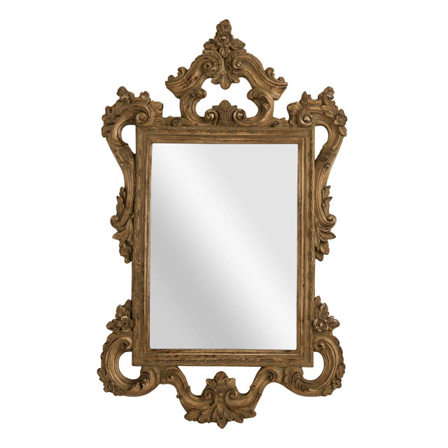 Premier Housewares Brussels Baroque Style Antique Finish Wall Mirror