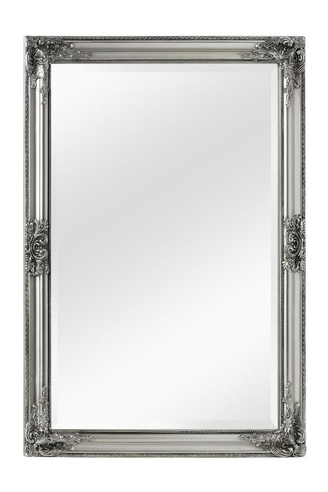 premier housewares Brussels Rustic Vintage Silver Finish Wall Mirror