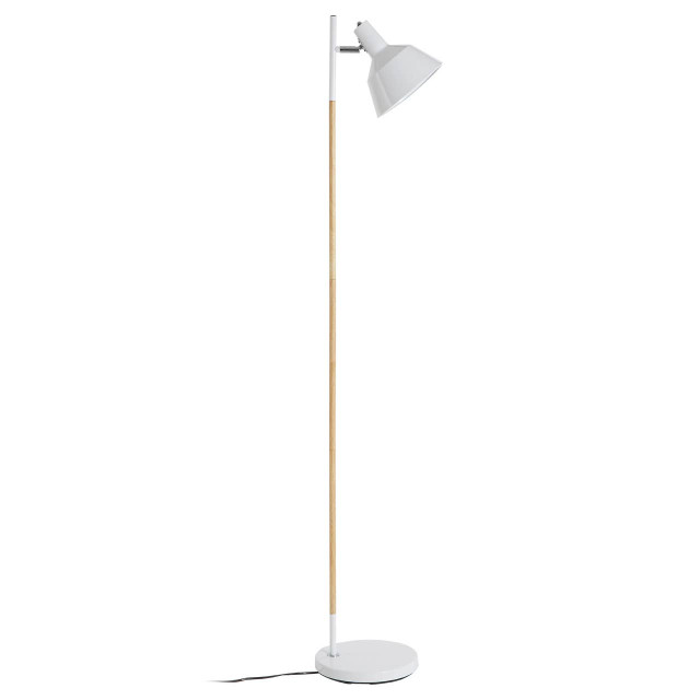 premier housewares Bryant White Metal and Metal Floor Lamp