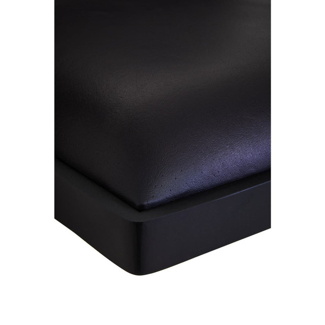 Premier Housewares Buffalo Black Leather Armchair With Wood Frame