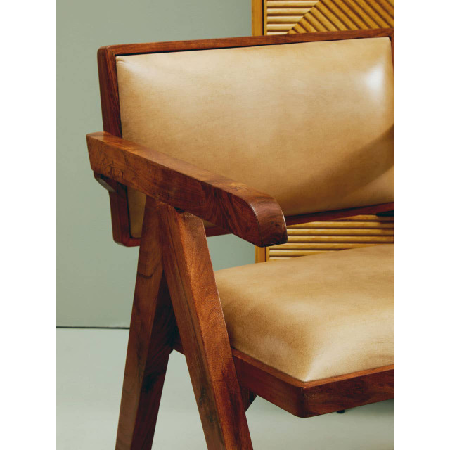 Premier Housewares Buffalo Natural Leather Armchair