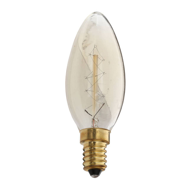 Premier Housewares Bulbs C35 E14 220v 40 Watt Bulb - 95mm