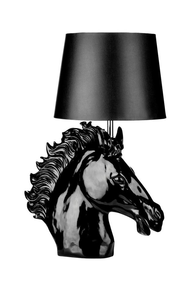 Premier Housewares Caballo Black Polyresin Table Lamp
