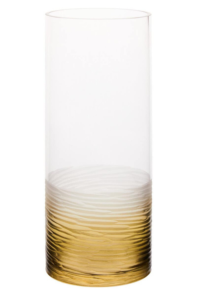 Premier Housewares Caila Large Textured Ombre Glass Vase