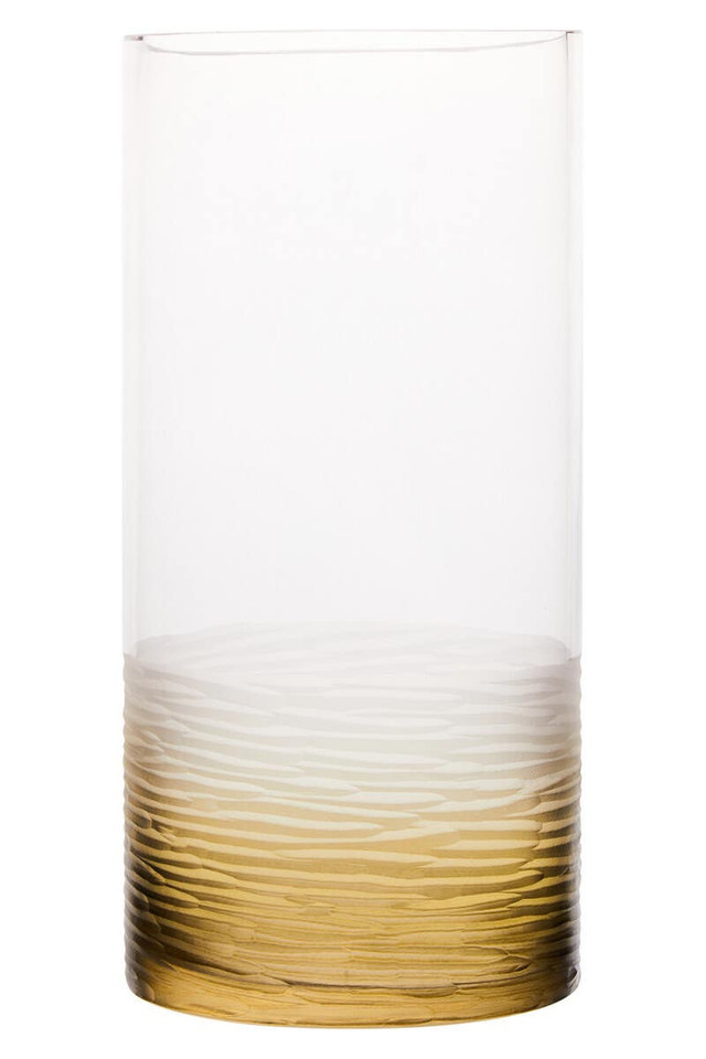 Premier Housewares Caila Small Textured Ombre Glass Vase