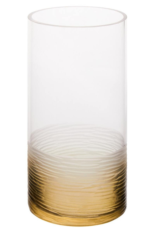 Premier Housewares Caila Small Textured Ombre Glass Vase