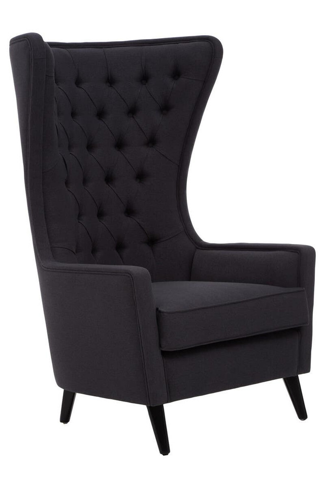 premier housewares Cala Black Tufted Highback Chair