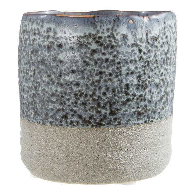 premier housewares Caldera Grey Speckled Small Planter
