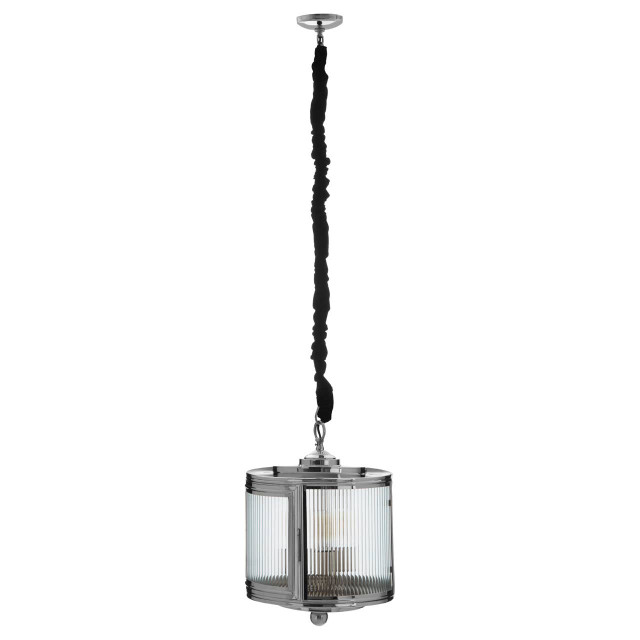 Premier Housewares Calina Small Glass Pendant Light
