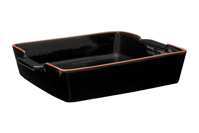 premier housewares Calisto Terracotta Black Glazed Oven to Table Dish