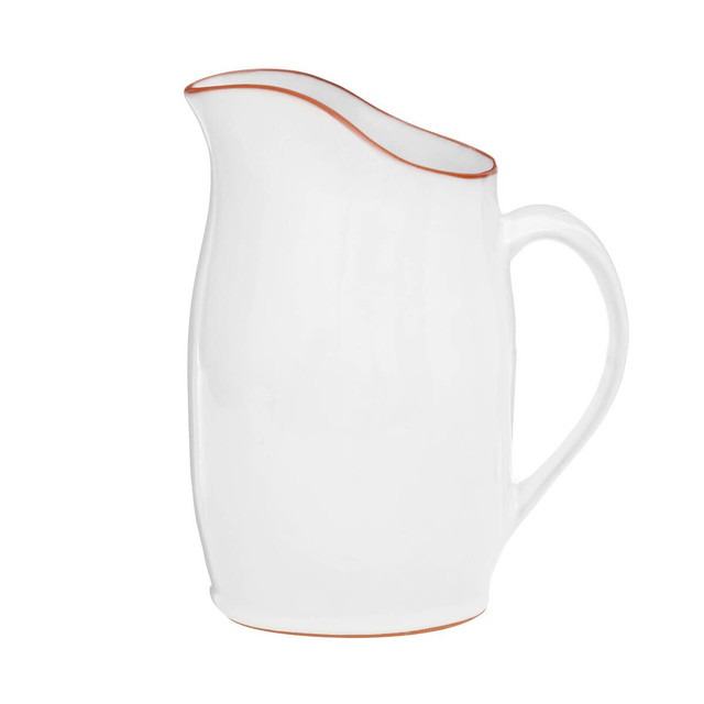 premier housewares Calisto Terracotta White Glazed Pitcher