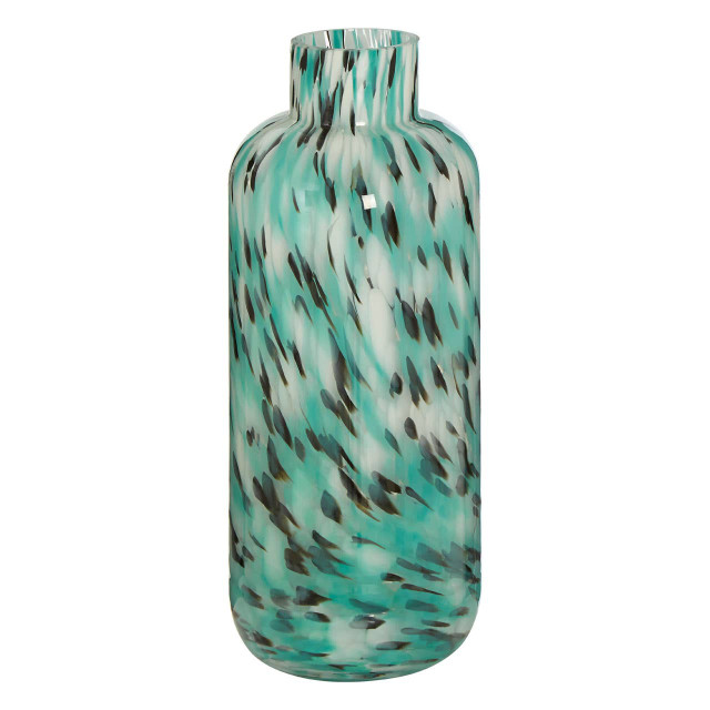Premier Housewares Calla Large Turquoise Speckle Vase