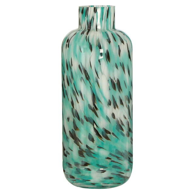 premier housewares Calla Large Turquoise Speckle Vase