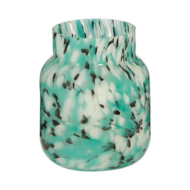 Premier Housewares Calla Small Turquoise Speckle Vase